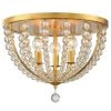 Roxy 16.5 in. 3-Light Antique Gold Flush Mount by Crystorama -Crystorama popular store antique gold crystorama flush mount lights rox a9000 ga 64 1000