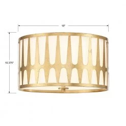 Royston 18 in 3-Light Antique Gold Flush Mount by Crystorama 7 Royston 18 in 3-Light Antique Gold Flush Mount by Crystorama -Crystorama popular store antique gold crystorama flush mount lights roy 800 ga 1f 1000