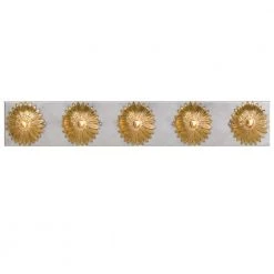Broche 5-Light Antique Gold Vanity Light by Crystorama