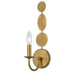 Layla 1-Light Antique Gold Sconce by Crystorama