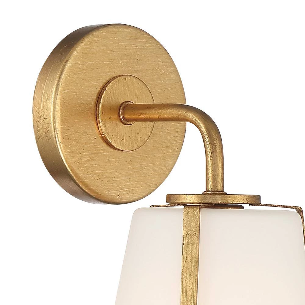 Fulton 1-Light Antique Gold Wall Mount by Crystorama 6 Fulton 1-Light Antique Gold Wall Mount by Crystorama - Image 4
