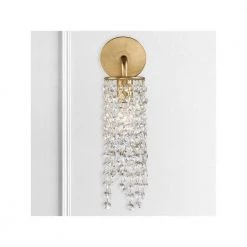 Gabrielle 1-Light Antique Gold Sconce by Crystorama -Crystorama popular store antique gold crystorama vanity lighting gab b7311 ga fa 1000