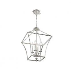 Broche 4-Light Antique Silver Chandelier by Crystorama -Crystorama popular store antique silver crystorama chandeliers 516 sa 4f 1000