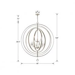 Luna 9-Light Antique Silver Cage Chandelier by Crystorama 12 Luna 9-Light Antique Silver Cage Chandelier by Crystorama -Crystorama popular store antique silver crystorama chandeliers 587 sa 1f 1000