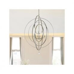 Luna 9-Light Antique Silver Cage Chandelier by Crystorama 13 Luna 9-Light Antique Silver Cage Chandelier by Crystorama -Crystorama popular store antique silver crystorama chandeliers 587 sa 44 1000