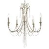 Arcadia 5-Light Antique Silver Crystal Chandelier by Crystorama