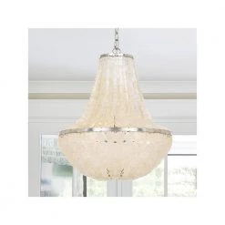 Brielle 6-Light Antique Silver Capiz Chandelier by Crystorama 13 Brielle 6-Light Antique Silver Capiz Chandelier by Crystorama -Crystorama popular store antique silver crystorama chandeliers bri 3006 sa fa 1000