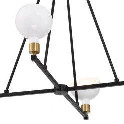 Gigi 4-Light Black Plus Aged Brass Chandelier by Crystorama -Crystorama popular store black aged brass crystorama chandeliers gig 814 bk ag fa 1000