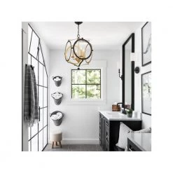 Odelle 4-Light Black + Antique Gold Cage Chandelier by Crystorama 15 Odelle 4-Light Black + Antique Gold Cage Chandelier by Crystorama -Crystorama popular store black antique gold crystorama chandeliers ode 704 bk ga 76 1000