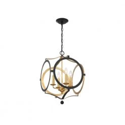 Odelle 4-Light Black + Antique Gold Cage Chandelier by Crystorama 14 Odelle 4-Light Black + Antique Gold Cage Chandelier by Crystorama -Crystorama popular store black antique gold crystorama chandeliers ode 704 bk ga fa 1000