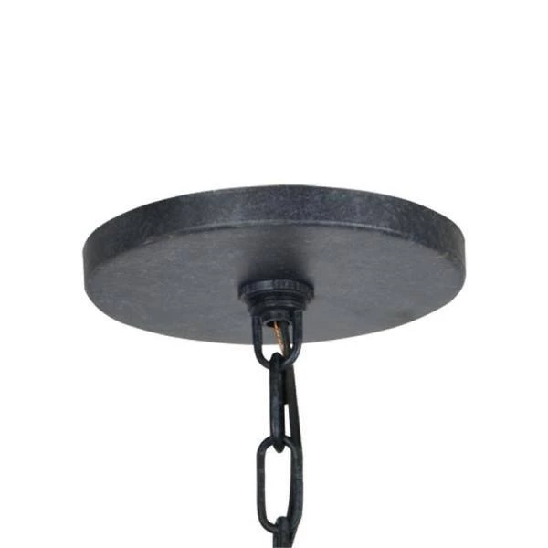 Glacier 3-Light Black Charcoal Lantern Outdoor Chandelier by Crystorama 6 Glacier 3-Light Black Charcoal Lantern Outdoor Chandelier by Crystorama - Image 5