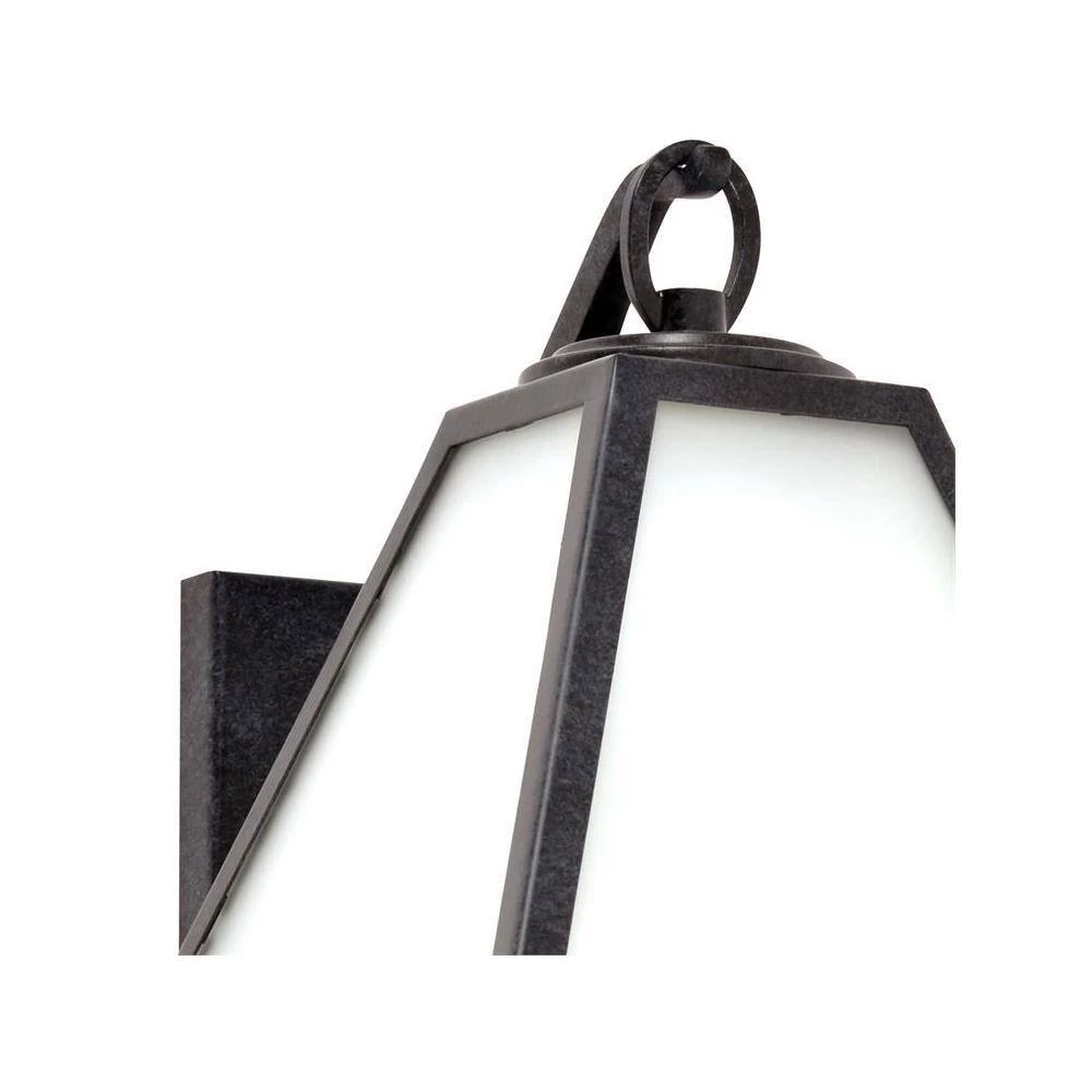 Glacier 1-Light Black Charcoal Outdoor Sconce by Crystorama 4 Glacier 1-Light Black Charcoal Outdoor Sconce by Crystorama - Image 3