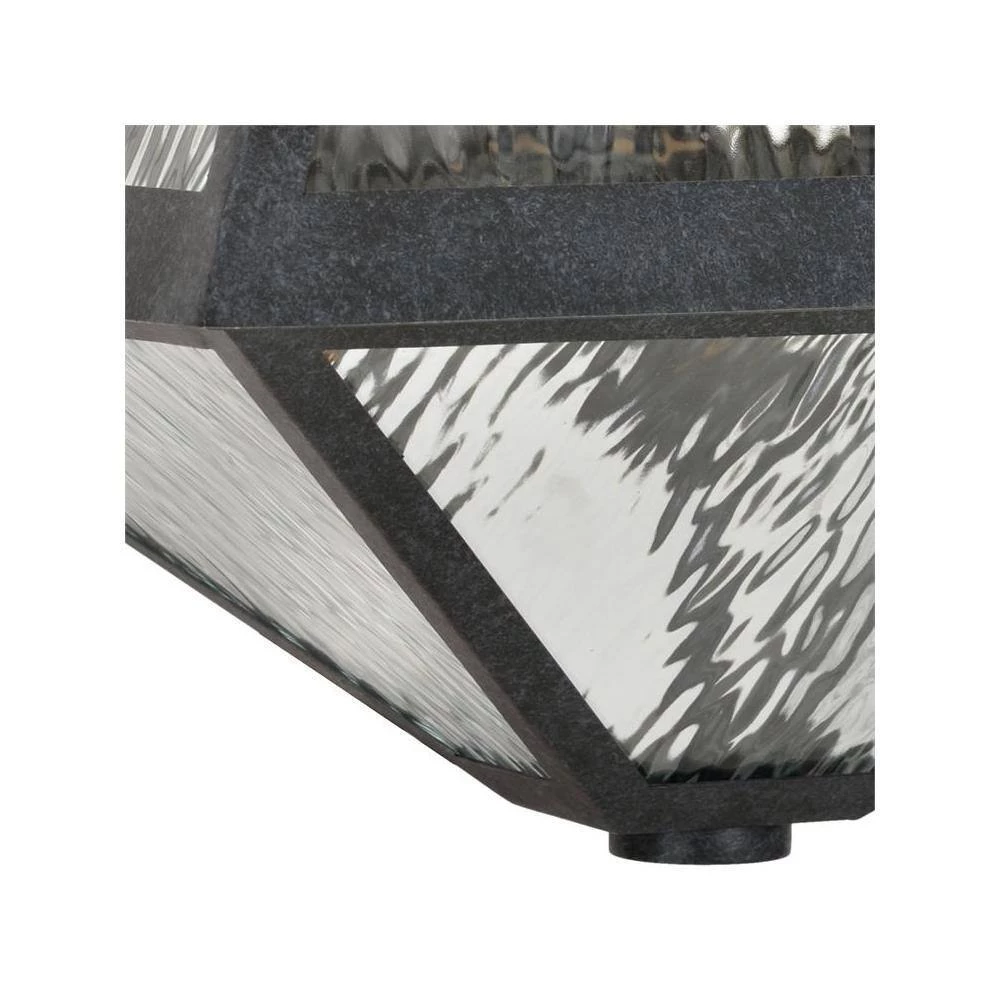 Glacier 3-Light Black Charcoal Outdoor Sconce by Crystorama 6 Glacier 3-Light Black Charcoal Outdoor Sconce by Crystorama - Image 4