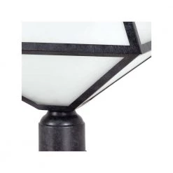 Glacier 3-Light Black Charcoal Outdoor Lantern with Shade by Crystorama 9 Glacier 3-Light Black Charcoal Outdoor Lantern with Shade by Crystorama -Crystorama popular store black charcoal crystorama post lanterns gla 9709 op bc 4f 1000