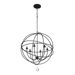 Solaris 6-Light Black Chandelier by Crystorama 12 Solaris 6-Light Black Chandelier by Crystorama -Crystorama popular store black crystorama chandeliers 9226 bk 1f 1000