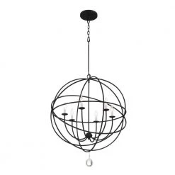 Solaris 6-Light Black Chandelier by Crystorama 11 Solaris 6-Light Black Chandelier by Crystorama -Crystorama popular store black crystorama chandeliers 9226 bk 4f 1000