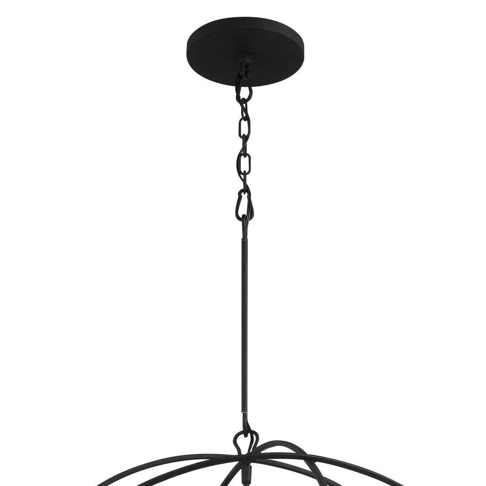 Solaris 6-Light Black Chandelier by Crystorama 9 Solaris 6-Light Black Chandelier by Crystorama - Image 7