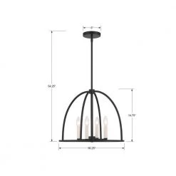 Abbott 4-Light Black Chandelier by Crystorama -Crystorama popular store black crystorama chandeliers abb 3004 bk 76 1000
