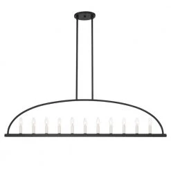 Abbott 11-Light Black Chandelier by Crystorama