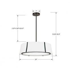 Fulton 6-Light Black Shaded Chandelier with Silk Shade by Crystorama -Crystorama popular store black crystorama chandeliers ful 907 bk 44 1000