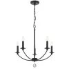 Mila 5-Light Black Chandelier by Crystorama -Crystorama popular store black crystorama chandeliers mil 8005 bk 64 1000