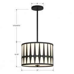 Royston 3-Light Black Pendant by Crystorama -Crystorama popular store black crystorama chandeliers roy 803 bk 4f 1000
