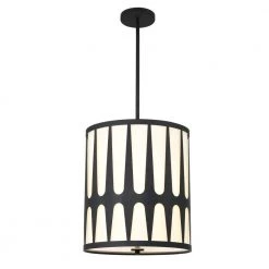 Royston 4-Light Black Pendant by Crystorama