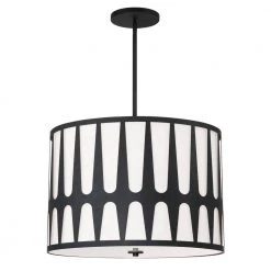 Royston 5-Light Black Pendant by Crystorama