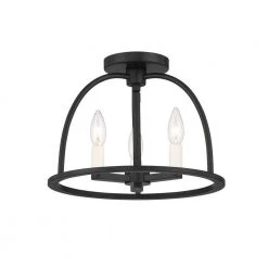 Abbott 13.75 in 3-Light Black Flush Mount by Crystorama -Crystorama popular store black crystorama flush mount lights abb 3003 bk ceiling 4f 1000