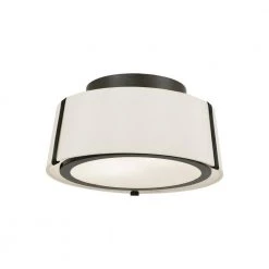 Fulton 12 in. 2-Light Black Flush Mount by Crystorama -Crystorama popular store black crystorama flush mount lights ful 903 bk 1f 1000