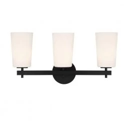 Colton 3-Light Black Wall Sconce by Crystorama