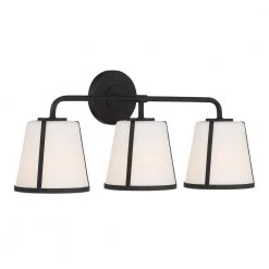 Fulton 23.25 in. 3-Light Black Bathroom Vanity Light by Crystorama 10 Fulton 23.25 in. 3-Light Black Bathroom Vanity Light by Crystorama -Crystorama popular store black crystorama vanity lighting ful 913 bk 4f 1000