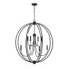 Sylvan 8-Light Black Forged Chandelier by Crystorama -Crystorama popular store black forged crystorama chandeliers 2246 bf noshade 64 1000