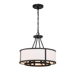 Bryant 4-Light Black Forged Chandelier by Crystorama