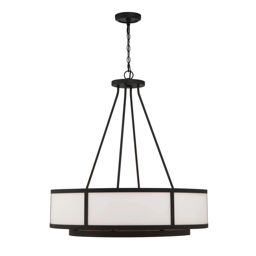 Bryant 4-Light Black Forged Chandelier by Crystorama 4 Bryant 4-Light Black Forged Chandelier by Crystorama - Image 2