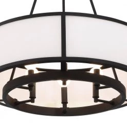 Bryant 6-Light Black Forged Chandelier by Crystorama -Crystorama popular store black forged crystorama chandeliers bry 8006 bf 44 1000