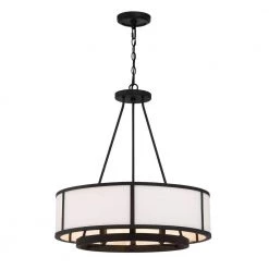 Bryant 6-Light Black Forged Chandelier by Crystorama