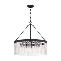 Emory 8-Light Black Forged Chandelier by Crystorama