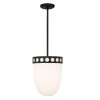 Kirby 3-Light Black Forged Pendant with Glass Shade by Crystorama -Crystorama popular store black forged crystorama chandeliers kir b8103 bf 64 1000