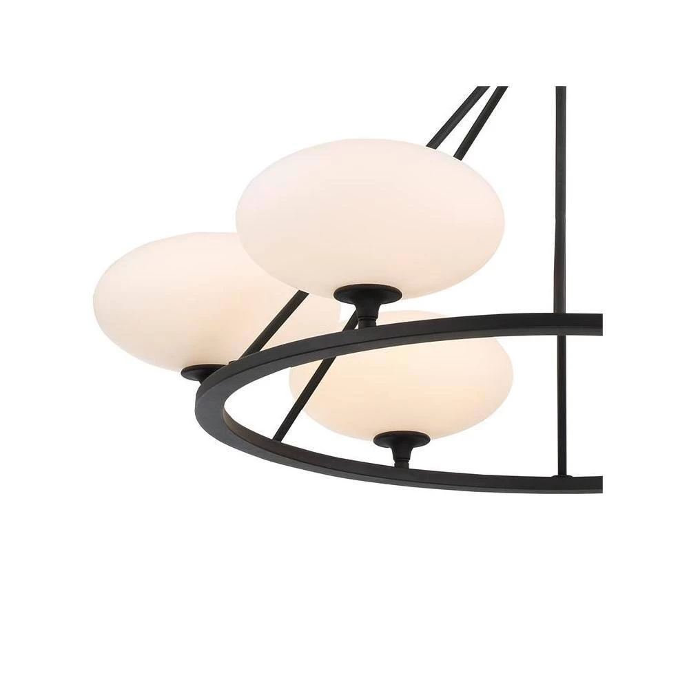 Parker 6-Light Black Forged Chandelier by Crystorama 8 Parker 6-Light Black Forged Chandelier by Crystorama - Image 6