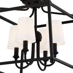 Sylvan 16 in 4-Light Black Forged Flush Mount by Crystorama -Crystorama popular store black forged crystorama flush mount lights 2243 bf noshade 4f 1000