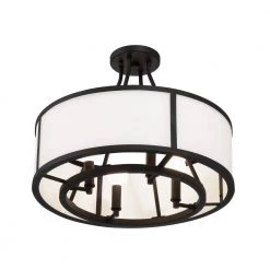 Bryant 18 in 4-Light Black Forged Flush Mount by Crystorama -Crystorama popular store black forged crystorama flush mount lights bry 8004 bf ceiling 44 1000