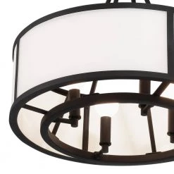 Bryant 18 in 4-Light Black Forged Flush Mount by Crystorama -Crystorama popular store black forged crystorama flush mount lights bry 8004 bf ceiling fa 1000