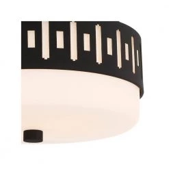 Keaton 13.37 in. 2-Light Black Forged Flush Mount by Crystorama -Crystorama popular store black forged crystorama flush mount lights kea b8200 bf 4f 1000