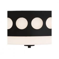 Kirby 13.37 in. 2-Light Black Forged Flush Mount by Crystorama -Crystorama popular store black forged crystorama flush mount lights kir b8100 bf 44 1000