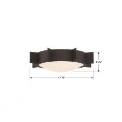 Solas 17.75 in. 3-Light Black Forged Flush Mount by Crystorama -Crystorama popular store black forged crystorama flush mount lights sol a3103 bf 1f 1000