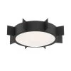 Solas 17.75 in. 3-Light Black Forged Flush Mount by Crystorama -Crystorama popular store black forged crystorama flush mount lights sol a3103 bf 64 1000