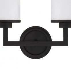 Bryant 2-Light Black Forged Wall Sconce by Crystorama -Crystorama popular store black forged crystorama vanity lighting bry 8002 bf 44 1000