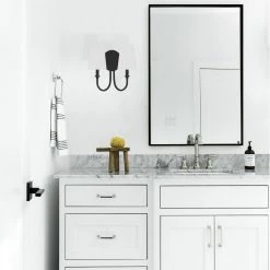 Payton 2-Light Black Forged Wall Sconce by Crystorama -Crystorama popular store black forged crystorama vanity lighting pay 922 bf 76 1000