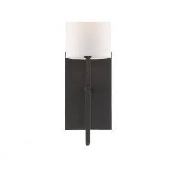 Veronica 1-Light Black Forged Sconce by Crystorama -Crystorama popular store black forged crystorama wall sconces ver 241 bf 1f 1000